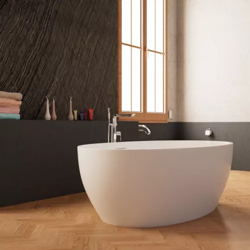 Ванна акриловая Frank F6139 отдельностоящая, изображение 2