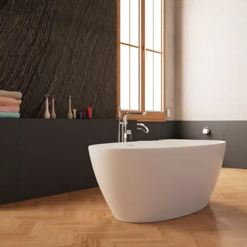 Ванна акриловая Frank F6123 White  170х81, Выбрать цвет: Белый, изображение 2