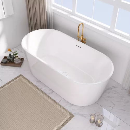 Акриловая ванна ABBER AB9209 170х80, Выбрать цвет: Белый, изображение 10