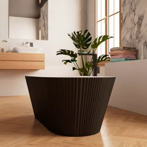 Ванна акриловая Frank F6103 White/Black  170х75, Выбрать цвет: Белый / Черный, изображение 3