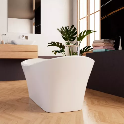 Ванна акриловая Frank F6104 White  170х75, Выбрать цвет: Белый, изображение 3