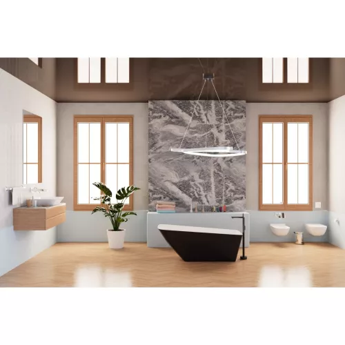 Ванна акриловая Frank F6106 White/Black 170х80, Выбрать цвет: Черный/Белый, изображение 5