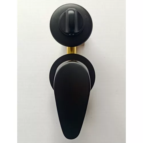 Душевая кабина Frank F418L М Black без крыши матовое стекло, Цвет стекла: матовое, Цвет профиля: Черный, Тип поддона: Низкий, Выбрать размер: 100х80, Внешний вид: с крышей, Ориентация: левая, изображение 8