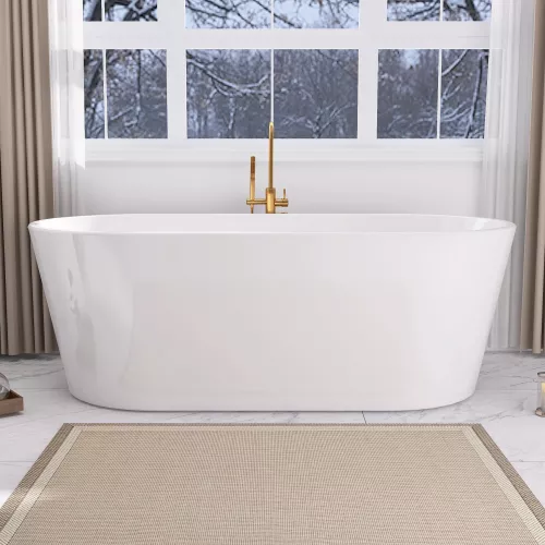 Акриловая ванна ABBER AB9209 170х80, Выбрать цвет: Белый, изображение 7