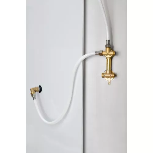 Душевая кабина Frank F409 М White матовое стекло низкий поддон, Цвет стекла: матовое, Цвет профиля: Белый, Тип поддона: Низкий, Выбрать размер: 90х90, Внешний вид: с крышей, изображение 12