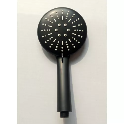 Душевая кабина Frank F412/1 М L/R Black  матовое стекло средний поддон, Цвет стекла: матовое, Цвет профиля: Черный, Тип поддона: Средний, Выбрать размер: 120х80, Внешний вид: без крыши, Ориентация: левая, изображение 5