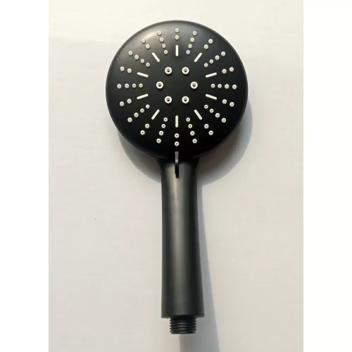 Душевая кабина Frank F410 М Black матовое стекло, Цвет стекла: матовое, Цвет профиля: Черный, Тип поддона: Низкий, Выбрать размер: 110х110, Внешний вид: с крышей, изображение 8