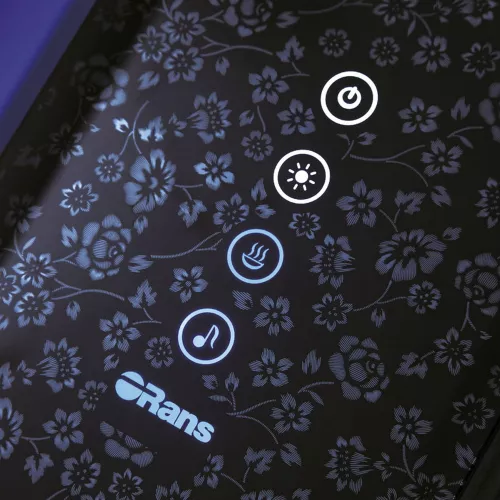 Душевая кабина прямоугольная с паром Orans SR-89101RS/LS Black  L/R, Цвет стекла: прозрачное, Цвет профиля: Черный, Тип поддона: Низкий, Выбрать размер: 100x100, Ориентация: правая, изображение 3