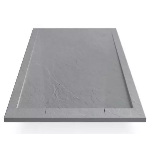 Поддон из искусственного камня, серый ESPLX90G, ESPLX100G, ESPLX108G, ESPLX119G, ESPLX128G, ESPLX129G, Выбрать цвет: серый, Тип поддона: Низкий, Выбрать размер: 100х80, изображение 2