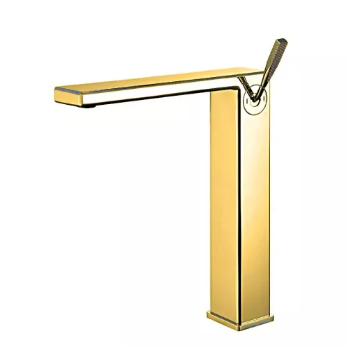 Смеситель для накладной раковины ACWEN 2331С матовое золото