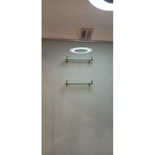 Душевой бокс Frank  угловой F651/F652 с баней/без бани, Цвет стекла: прозрачное, Цвет профиля: Хром, Тип поддона: Высокий, Выбрать размер: 130x130, Комплектация: без бани, изображение 6