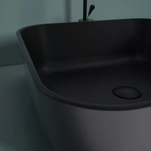 Раковина накладная "ERCINA-N" (matt black), Выбрать цвет: Чёрный, изображение 5