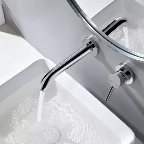 Смеситель для раковины скрытого монтажа ACWEN 6605A хром, Выбрать цвет: Хром, изображение 10