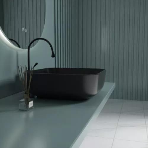 Раковина накладная "ERCINA-N" (matt black), Выбрать цвет: Чёрный, изображение 8