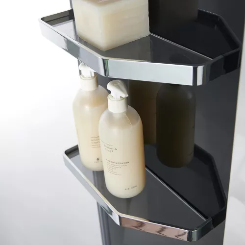 Душевая кабина прямоугольная с паром Orans SR-89101RS/LS Black  L/R, Цвет стекла: прозрачное, Цвет профиля: Черный, Тип поддона: Низкий, Выбрать размер: 100x100, Ориентация: правая, изображение 7