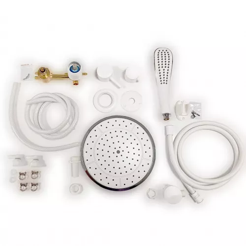 Душевая кабина Triton ГРЭЙ ВАЙТ А  низкий поддон, Цвет стекла: тонированное, Цвет профиля: Белый, Тип поддона: Низкий, Выбрать размер: 90х90, изображение 12