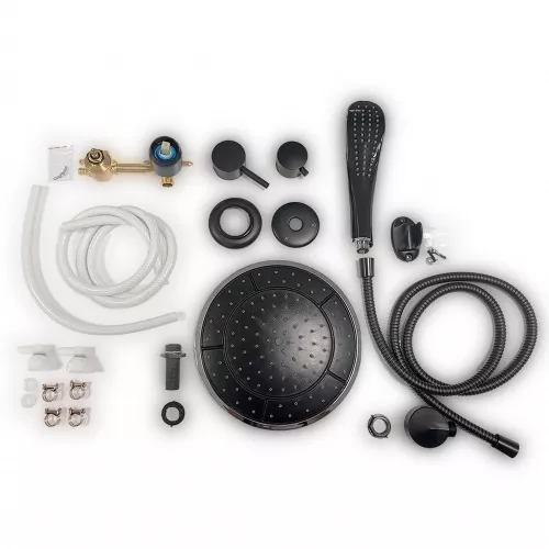 Душевая кабина Triton ГРЭЙ БЛЭК В средний поддон, Цвет стекла: тонированное, Цвет профиля: Белый, Тип поддона: Средний, Выбрать размер: 90х90, изображение 12