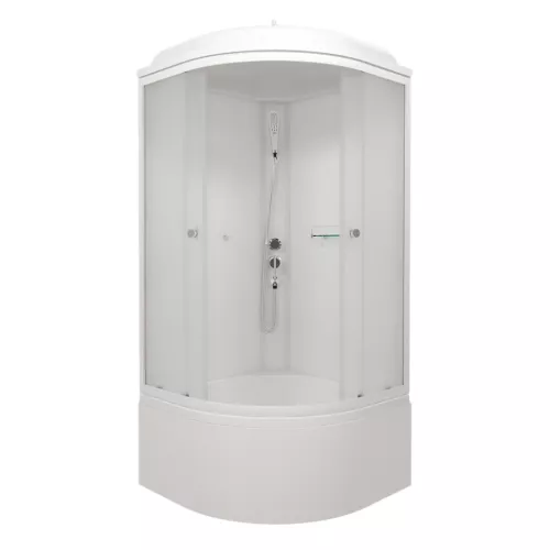 Душевая кабина  Triton ВЕЛЬВЕТ Б высокий поддон, Цвет профиля: Белый, Тип поддона: Высокий, Выбрать размер: 90х90, изображение 5