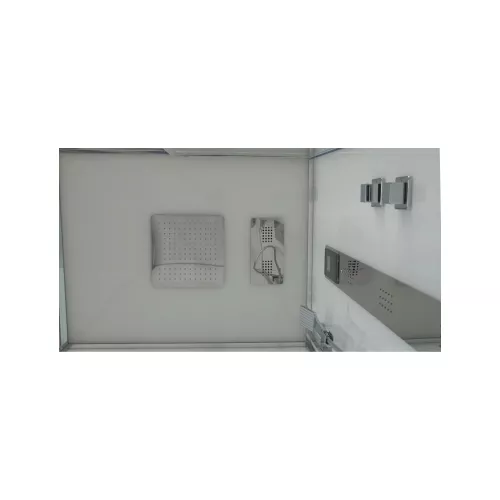 Душевая кабина квадратная Timo Premium NURA H-516 ,100х100, Г/М, баня, электрика, хромотерапия, изображение 4