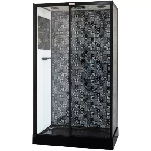 Душевые кабины и сауны: Душевая кабина Esbano ESB-1180CKR/1280CKR прямоугольная с крышей 1 в магазине Акватория