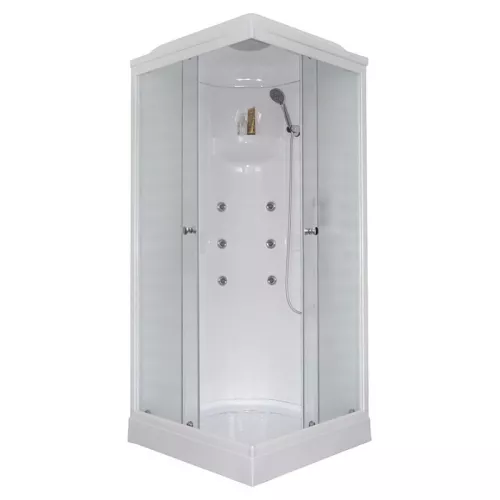 Душевая кабина Royal Bath  RB80HP, рифленое/белый