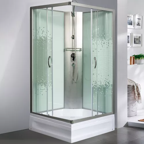 Душевая кабина МОНОМАХ Б/К S МЗ 70х70  без крыши квадратная