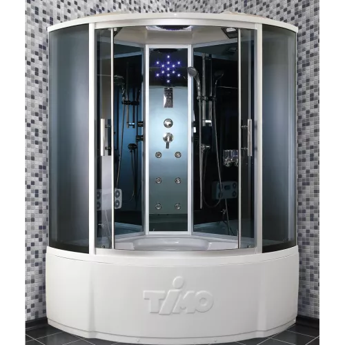 Душевая кабина четверть круга Timo STANDART  T-1125/1135/1155 Г/М с электрикой, Выбрать размер: 120x120, изображение 2