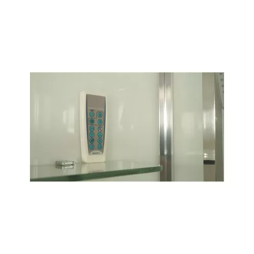 Душевая кабина квадратная Timo Premium NURA H-516 ,100х100, Г/М, баня, электрика, хромотерапия, изображение 7