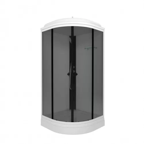 Душевая кабина Triton ГРЭЙ ВАЙТ А  низкий поддон, Цвет стекла: тонированное, Цвет профиля: Белый, Тип поддона: Низкий, Выбрать размер: 90х90, изображение 2