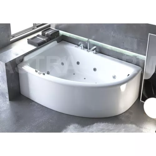 Ванна из литьевого мрамора Astra-Form Анастасия 182*125, Ориентация: левая, изображение 4