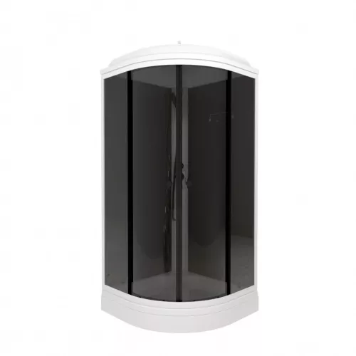 Душевая кабина Triton ГРЭЙ БЛЭК А  низкий поддон, Цвет стекла: тонированное, Цвет профиля: Белый, Тип поддона: Низкий, Выбрать размер: 90х90, изображение 2