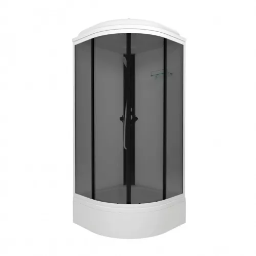 Душевая кабина Triton ГРЭЙ-ВАЙТ В средний поддон, Цвет стекла: тонированное, Цвет профиля: Белый, Тип поддона: Средний, Выбрать размер: 90х90, изображение 3