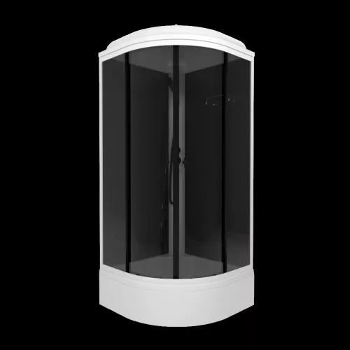 Душевая кабина Triton ГРЭЙ БЛЭК В средний поддон, Цвет стекла: тонированное, Цвет профиля: Белый, Тип поддона: Средний, Выбрать размер: 90х90, изображение 8