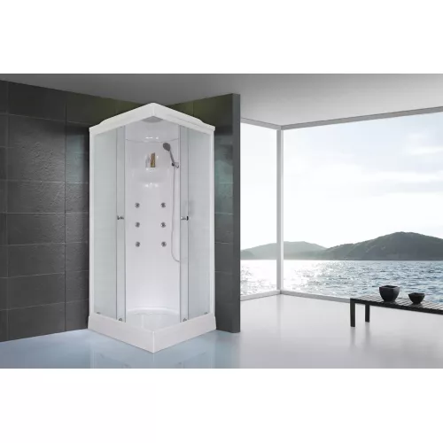 Душевая кабина Royal Bath  RB80HP, рифленое/белый, изображение 3