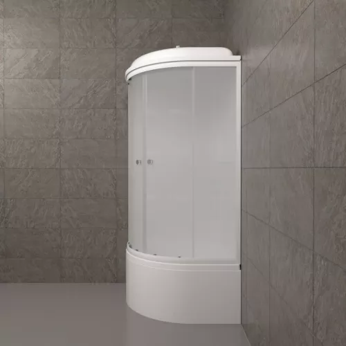 Душевая кабина  Triton ВЕЛЬВЕТ Б высокий поддон, Цвет профиля: Белый, Тип поддона: Высокий, Выбрать размер: 90х90, изображение 3