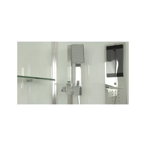 Душевая кабина четверть круга Timo Premium IMPI H-517, 100х100, Г/М, баня, электрика, хромотерапия, изображение 4