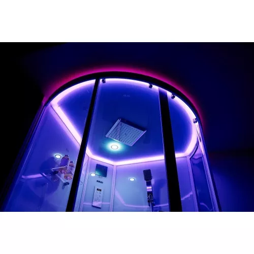 Душевая кабина SSWW W1019B 90х90х215 с Гидромассажем и электрикой, изображение 17