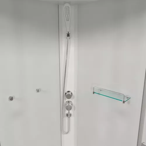 Душевая кабина  Triton ВЕЛЬВЕТ Б высокий поддон, Цвет профиля: Белый, Тип поддона: Высокий, Выбрать размер: 90х90, изображение 7