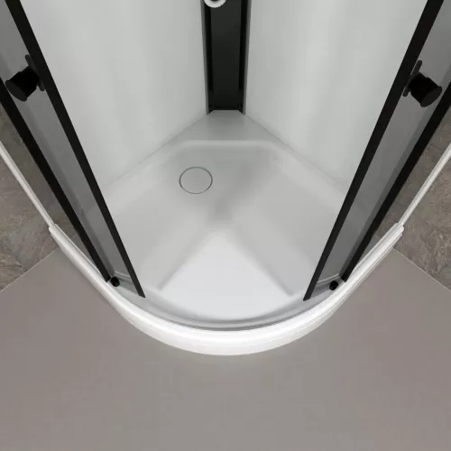 Душевая кабина Triton ГРЭЙ ВАЙТ А  низкий поддон, Цвет стекла: тонированное, Цвет профиля: Белый, Тип поддона: Низкий, Выбрать размер: 90х90, изображение 7