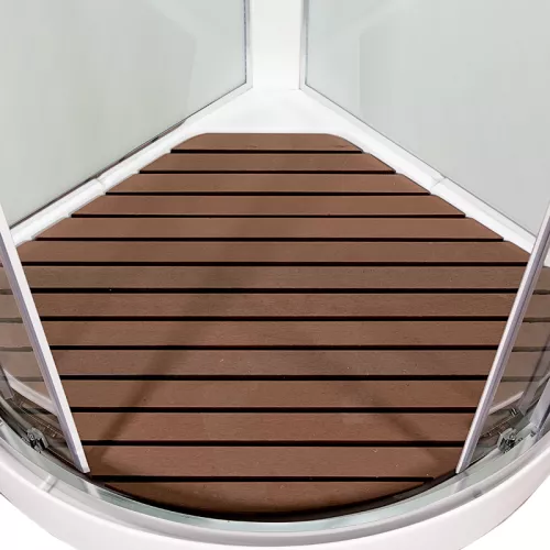 Душевая кабина AvaCan A01/A09 прозрачное/хром, низкий поддон, Цвет стекла: прозрачное, Цвет профиля: Хром, Тип поддона: Низкий, Выбрать размер: 100х100, Внешний вид: С LED освещением, Наличие крыши: есть, изображение 16