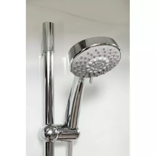 Душевая кабина AvaCan A01/A09 прозрачное/хром, низкий поддон, Цвет стекла: прозрачное, Цвет профиля: Хром, Тип поддона: Низкий, Выбрать размер: 100х100, Внешний вид: С LED освещением, Наличие крыши: есть, изображение 17