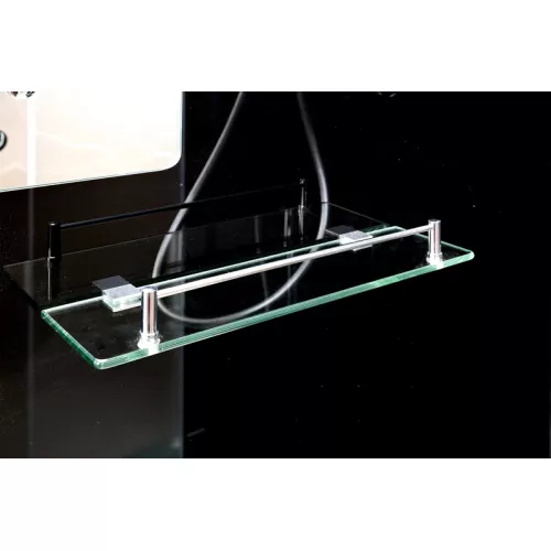 Душевая кабина AvaCan B10/B90  BLACK, матовое/хром , высокий поддон, Выбрать размер: 100х100, Внешний вид: без гидромассажа, Наличие крыши: нет, изображение 5