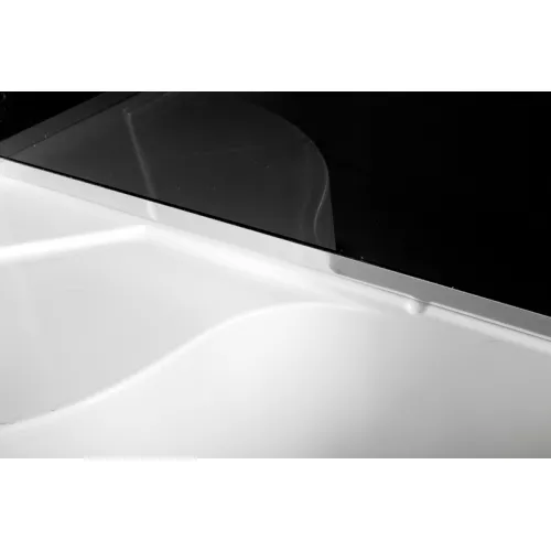 Душевая кабина AvaCan B10/B90  BLACK, матовое/хром , высокий поддон, Выбрать размер: 100х100, Внешний вид: без гидромассажа, Наличие крыши: нет, изображение 6