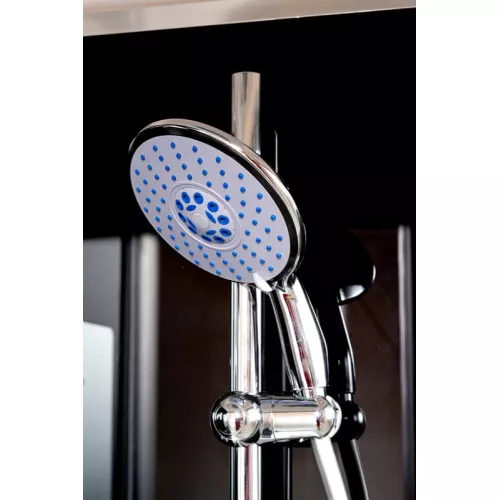 Душевая кабина AvaCan B10/B90  BLACK, матовое/хром , высокий поддон, Выбрать размер: 100х100, Внешний вид: без гидромассажа, Наличие крыши: нет, изображение 4