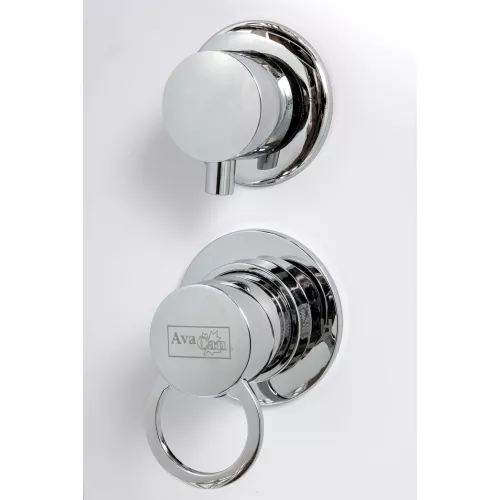 Душевая кабина AvaCan D09 матовое/хром , низкий поддон, Цвет стекла: матовое, Цвет профиля: Хром, Тип поддона: Низкий, Выбрать размер: 90х90, Внешний вид: без гидромассажа, Наличие крыши: есть, изображение 14