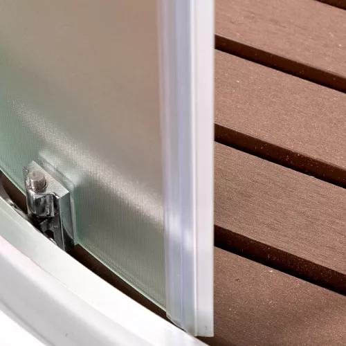 Душевая кабина AvaCan D09 матовое/хром , низкий поддон, Цвет стекла: матовое, Цвет профиля: Хром, Тип поддона: Низкий, Выбрать размер: 90х90, Внешний вид: без гидромассажа, Наличие крыши: есть, изображение 19