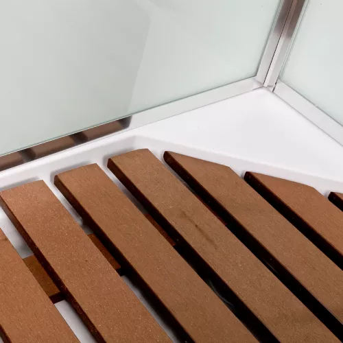 Душевая кабина AvaCan D102 L/R  матовое/хром , низкий поддон, Цвет стекла: матовое, Цвет профиля: Хром, Тип поддона: Низкий, Выбрать размер: 120х80, Внешний вид: без гидромассажа, Наличие крыши: нет, Ориентация: правая, изображение 4