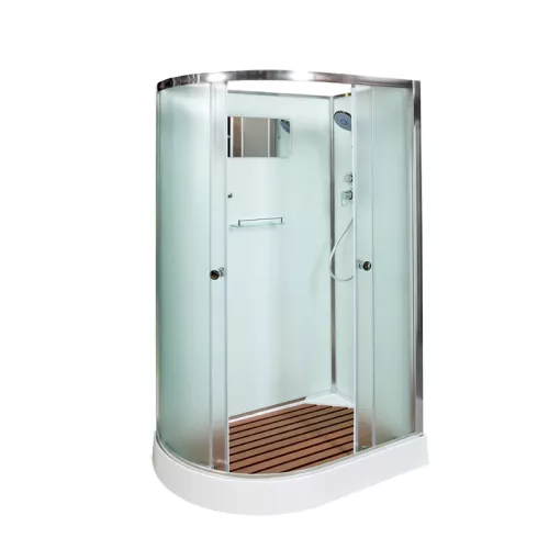 Душевая кабина AvaCan D102 L/R  матовое/хром , низкий поддон, Цвет стекла: матовое, Цвет профиля: Хром, Тип поддона: Низкий, Выбрать размер: 120х80, Внешний вид: без гидромассажа, Наличие крыши: нет, Ориентация: правая