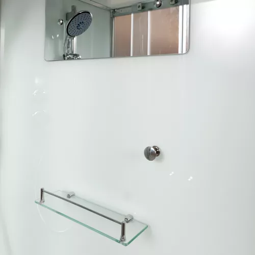 Душевая кабина AvaCan D102 L/R  матовое/хром , низкий поддон, Цвет стекла: матовое, Цвет профиля: Хром, Тип поддона: Низкий, Выбрать размер: 120х80, Внешний вид: без гидромассажа, Наличие крыши: нет, Ориентация: правая, изображение 9