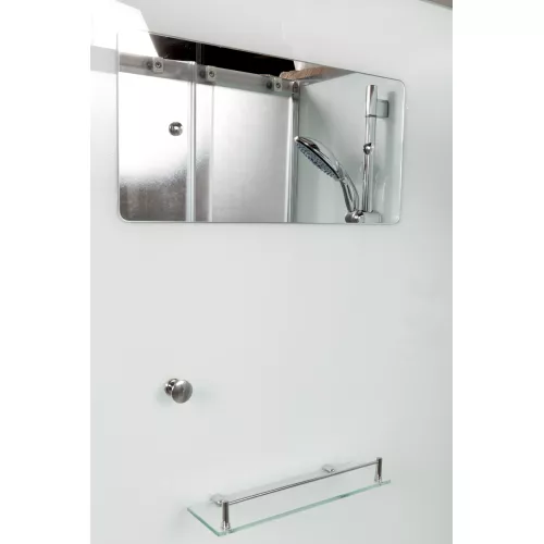 Душевая кабина AvaCan D120 L/R , матовое/хром , высокий поддон, Цвет стекла: матовое, Цвет профиля: Хром, Тип поддона: Высокий, Выбрать размер: 120х80, Внешний вид: без гидромассажа, Наличие крыши: нет, Ориентация: левая, изображение 5